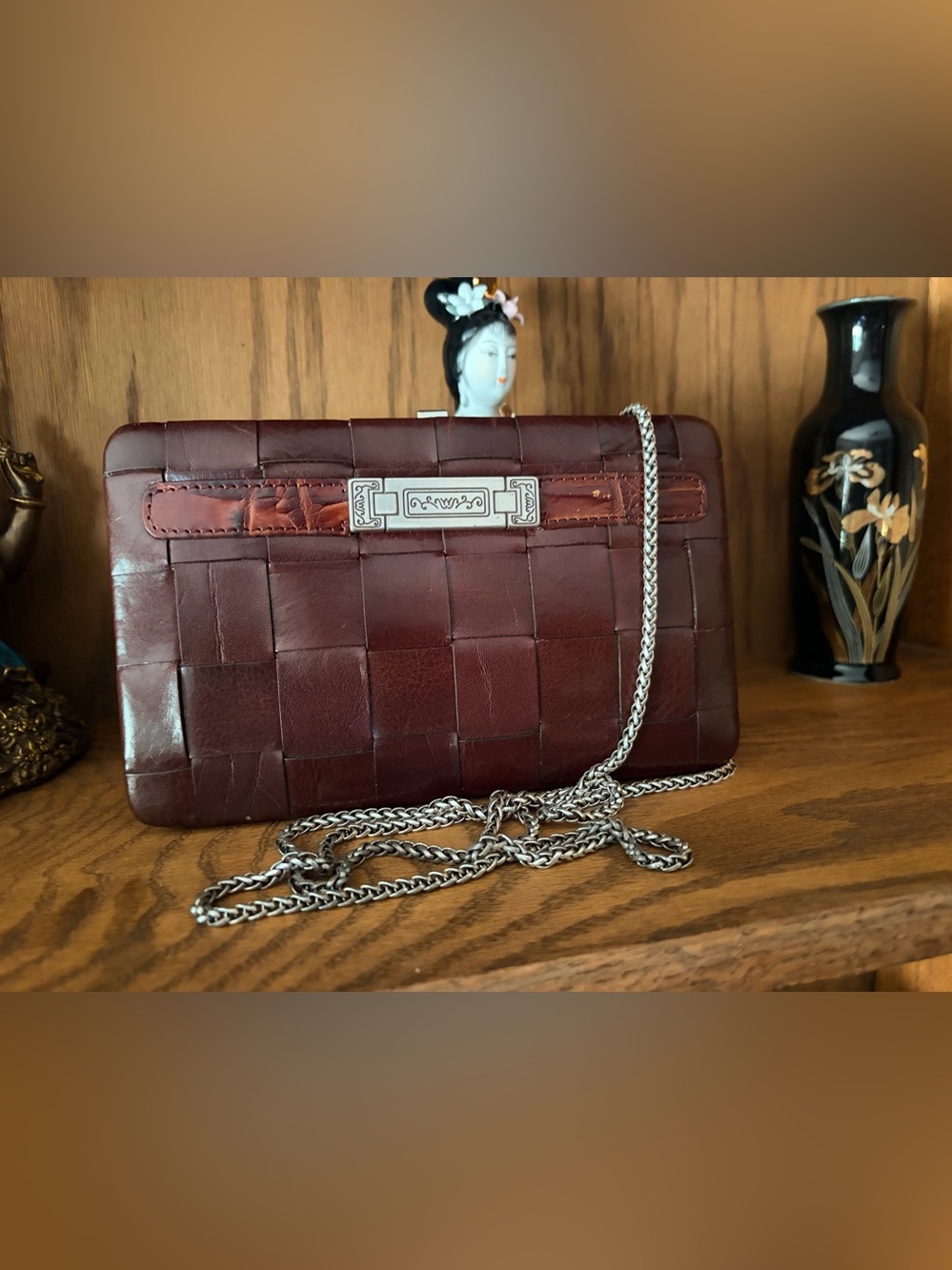 Brighton Woven Crossbody Wallet Bag